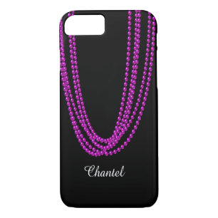 Chaîne de Coque Pearls iPhone 7 en violet