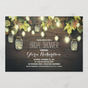 chaîne de lumières chute nuptiale invitation à la