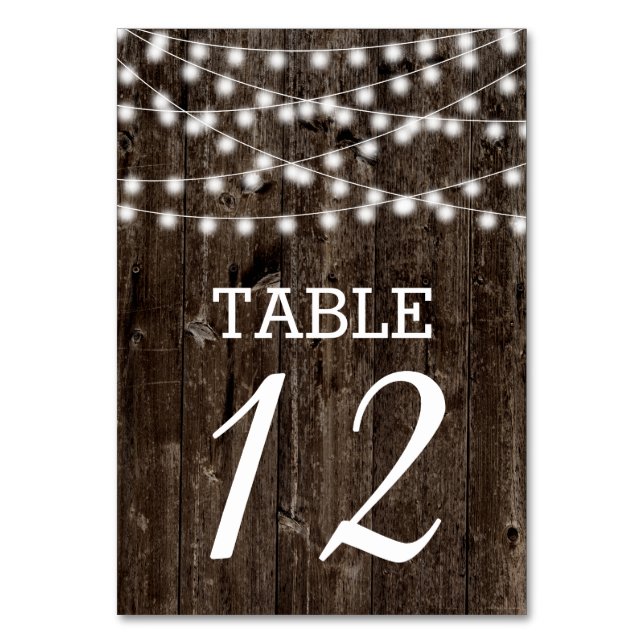 Chaîne de lumières sur l'ancien numéro de table ma (Par défaut)