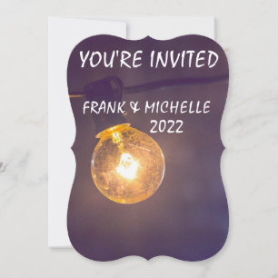 CHAÎNE LUMIÈRES MARIAGE INVITATIONS PERSONNALISÉES