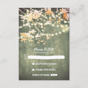 Chaîne lumières moderne mariage rustique cartes RS