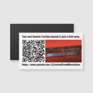 Chaîne Youtube favori QR Code Magnet