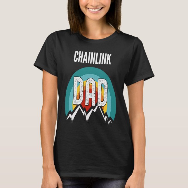 Chainlink Dad Crypto  For Fathers Day T-Shirt (Vorderseite)