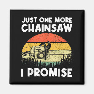 Chainsaw Art for Men Lumberjack Arborist Cha Magnet