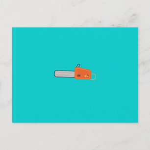 chainsaw postkarte