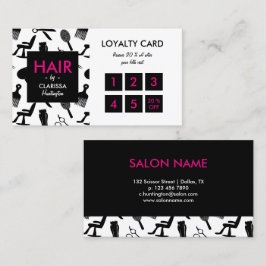 Chair Stylist Loyalty Card Treuekarte