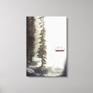 Chairway zum Himmel dehnte Leinwand-Druck aus Leinwanddruck