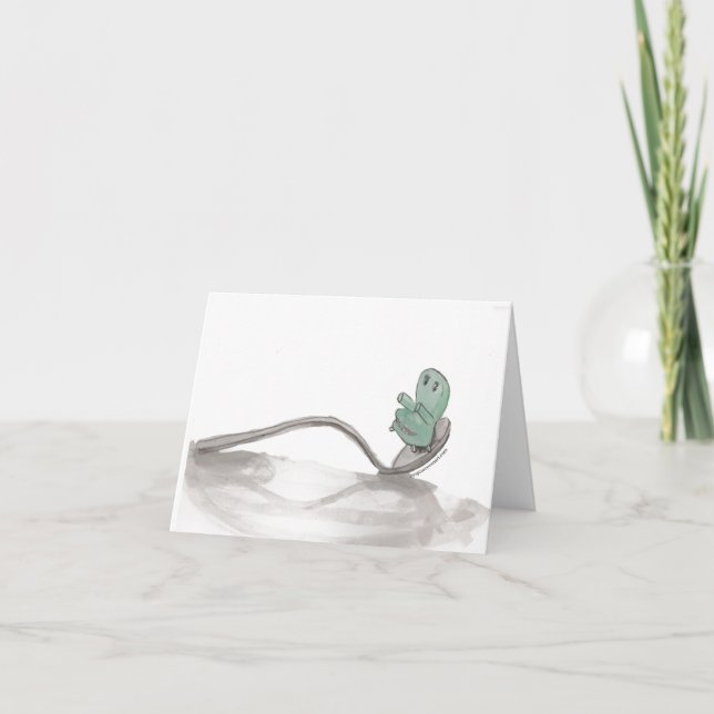 Chairy and Spoon Blank Notecard (Vorderseite)