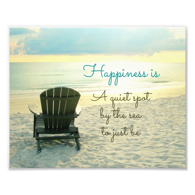 Chaise Adirondack sur la plage Photo (Devant)