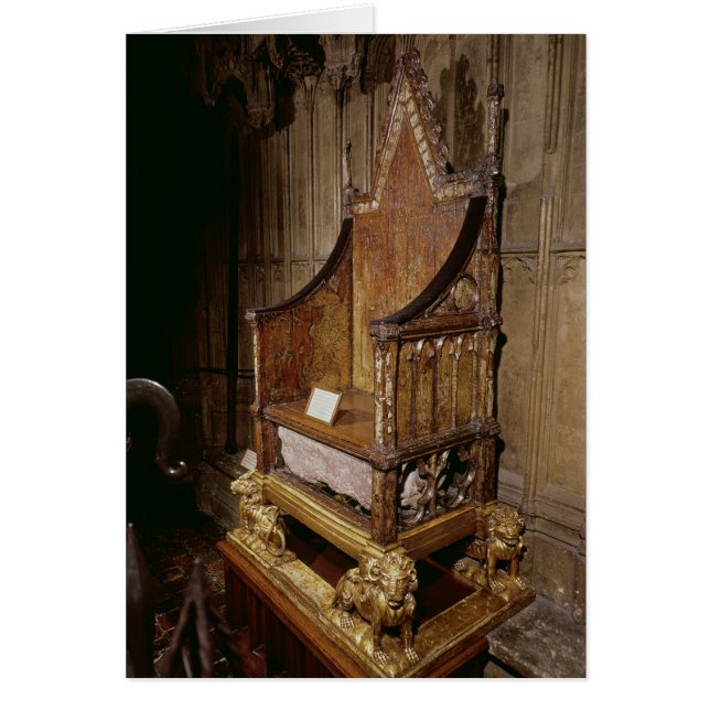 Chaise de couronnement faite pour Edward I par 'Wa (Devant)