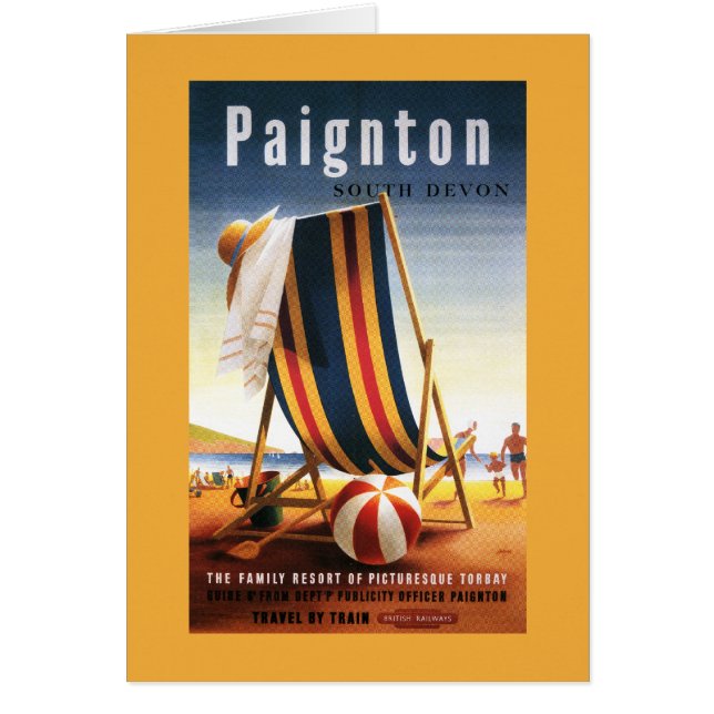 Chaise de plage et affiche de balle de British Rai (Devant)