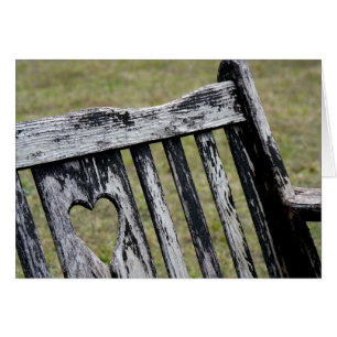 Chaise en bois sculpté du coeur Retour
