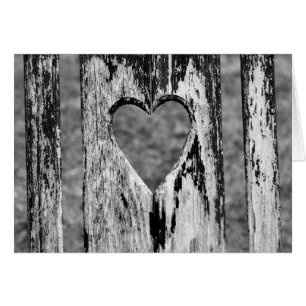 Chaise en bois sculpté du coeur Retour
