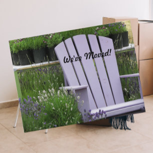 Chaise Lavender Garden Faire-part de déplacement