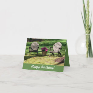 Chaises Adirondack Carte Anniversaire