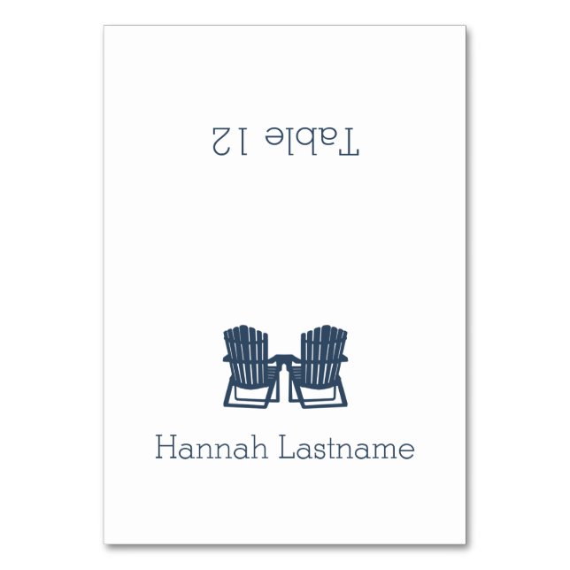 Chaises Adirondack Carte de siège (Par défaut)