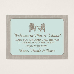 Chaises Adirondack Étiquette Faveur mariage
