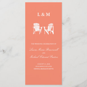 Chaises Adirondack   Programme de cérémonie