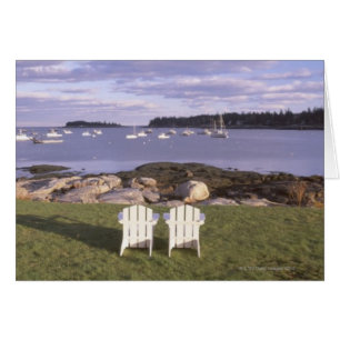 Chaises de jardin au village de homard