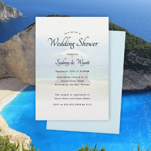 Chaises De Plage Paradise Invitations Wedding show