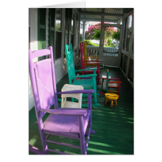 Chaises sur la véranda, Virginia Beach, VA