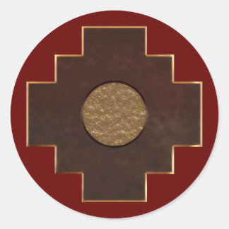 Chakana Cross Runder Aufkleber