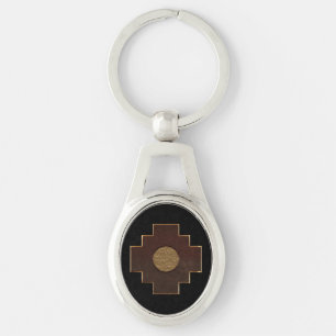 Chakana Cross Schlüsselanhänger