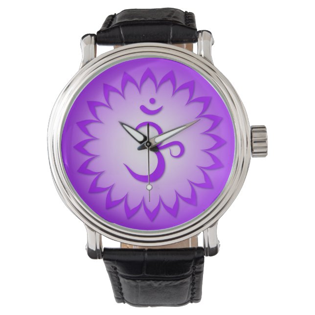 Chakra 7. Crown Chakra - Sahasrara Armbanduhr (Vorderseite)