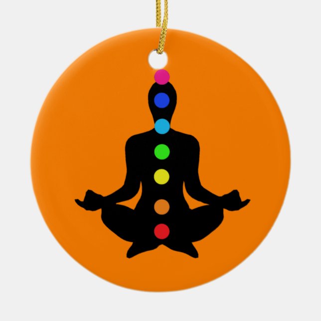 Chakra Art - Yoga Keramikornament (Vorne)