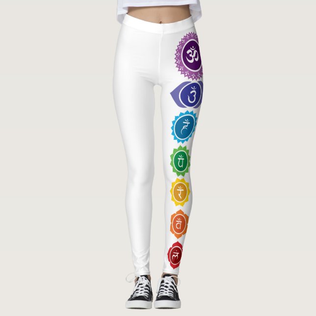 Chakra Blume der Leben-Leggings Leggings (Vorderseite)