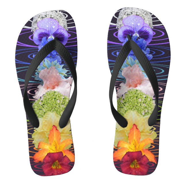 Chakra Blume Zen-Meditation Flip Flops (Fußbett)