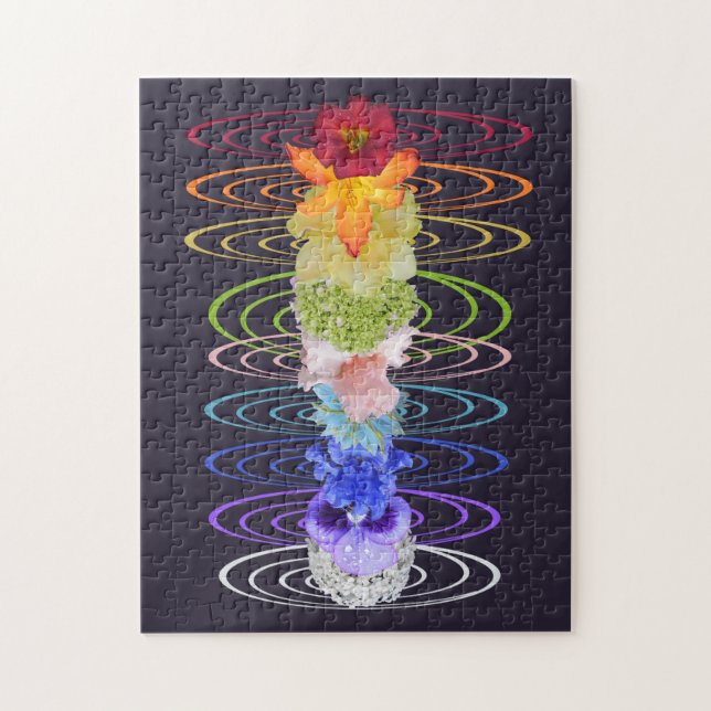 Chakra Blume Zen Yoga Spiritueller Spaß (Vertikal)
