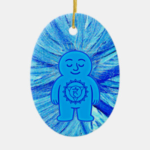 Chakra Buddies: Throat Chakra Keramik Ornament