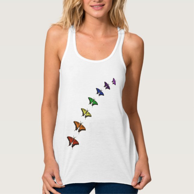 chakra butterflies tank top (Vorderseite)