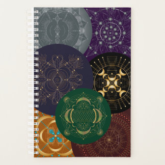 Chakra Collage Shadow Mandala Multi Color Planner Planer