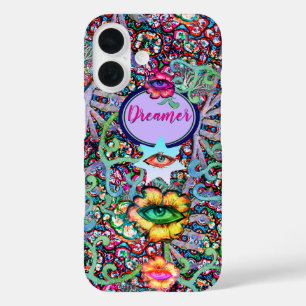 Chakra Floral Dreamer farbenfroh ungewöhnlich myst iPhone 16 Hülle