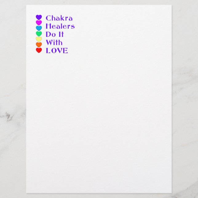 Chakra Heiler tun es mit Liebe (Vorderseite)