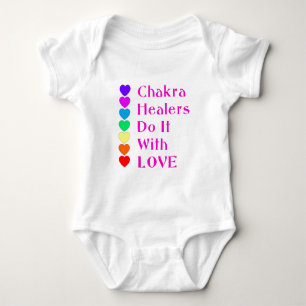 Chakra Heiler tun es mit Liebe Baby Strampler