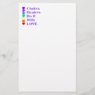 Chakra Heiler tun es mit Liebe Briefpapier
