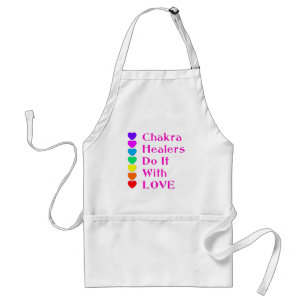 Chakra Heiler tun es mit Liebe Schürze