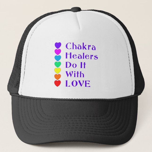 Chakra Heiler tun es mit Liebe Truckerkappe (Vorderseite)