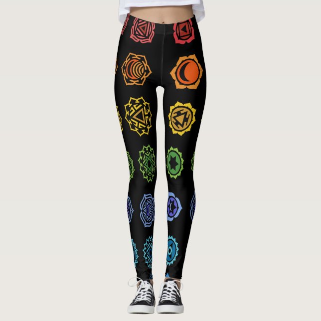 Chakra-Hosen Leggings (Vorderseite)