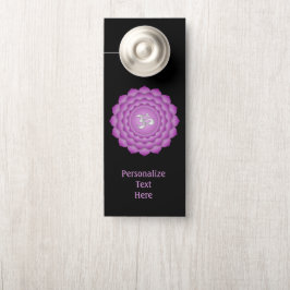 Chakra Lilac Zen Meditation Yoga Personalisiertes  Türanhänger