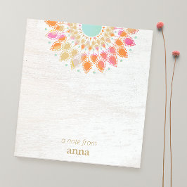 Chakra Lotus Blume Mandala Notepad Notizblock