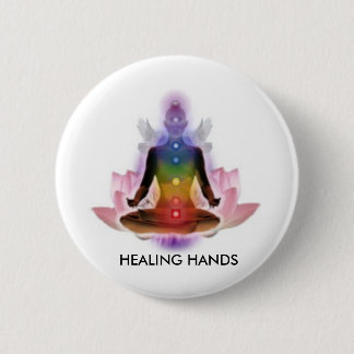 CHAKRA LOTUS PERSON, HEILENDE HÄNDE BUTTON