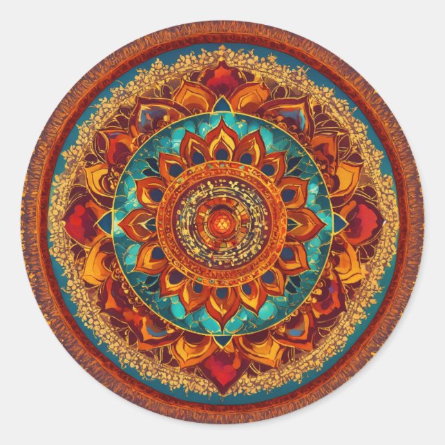 Chakra Mandala Harmony Sticker (Vorderseite)