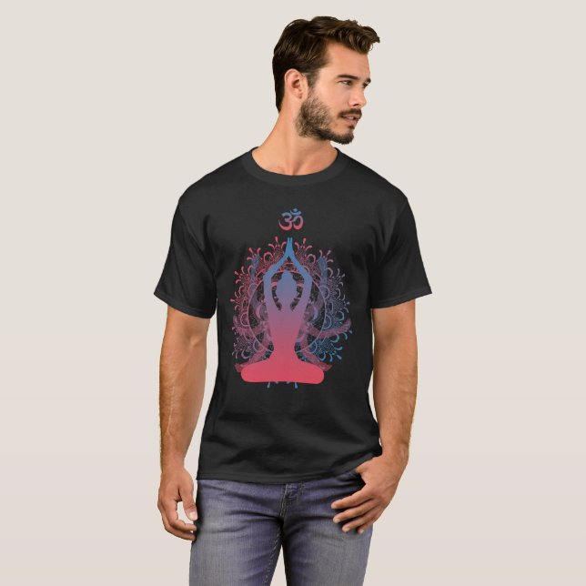 Chakra Mandala-Meditation T-Shirt (Vorne ganz)