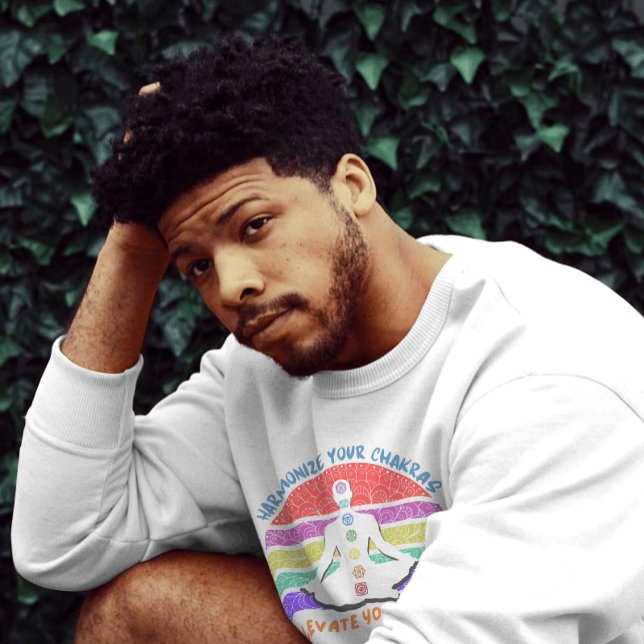 Chakra Meditation Yoga Rainbow Sunset T-Shirt (Von Creator hochgeladen)