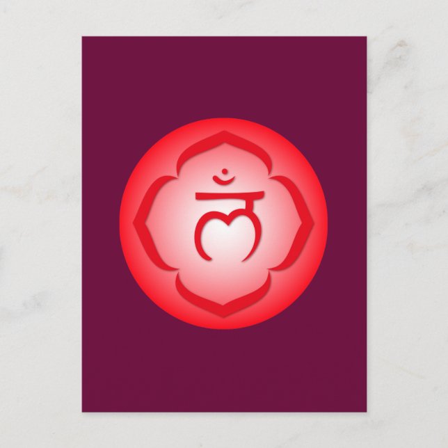 Chakra - Muladhara Postkarte (Vorderseite)