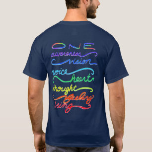 Chakra One Words Custom Art Bekleidung T - Shirt